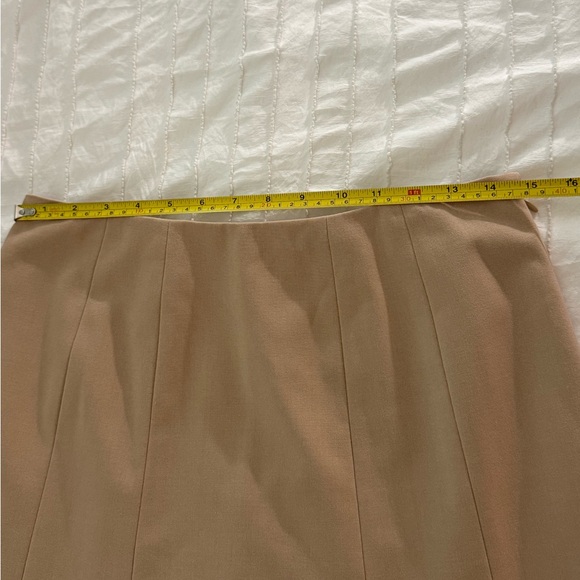 Calvin Klein Women's Tan A-Line Midi Skirt Size 4 - Picture 5 of 7